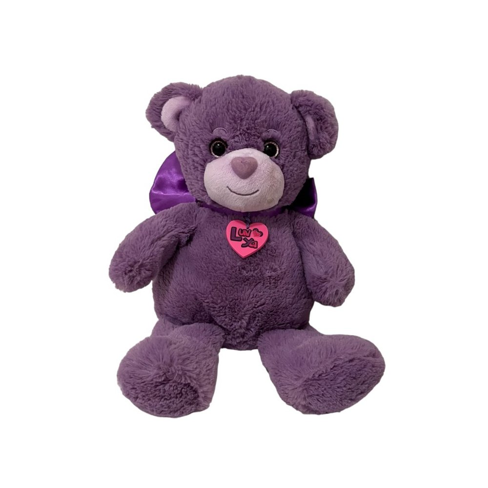 First & Main Luv Ya Bear 15" Plush Purple Stuffed Animal Toy